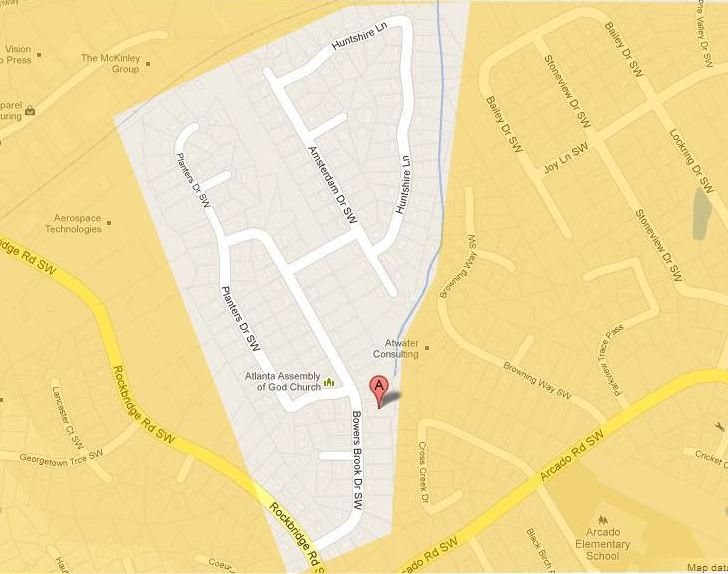 Street map of the Woods of Parkview subdivision